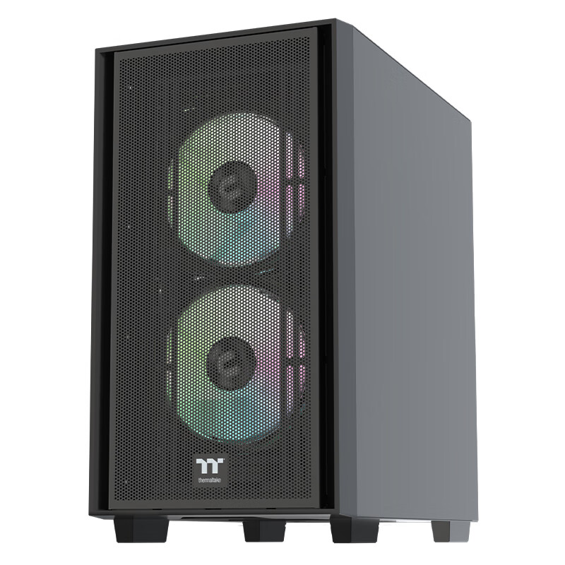 Thermaltake（Tt）启航者F4 机箱电源套装台式机电脑主机（含400W电源/支持MATX主板/钢化玻璃侧透/背线）