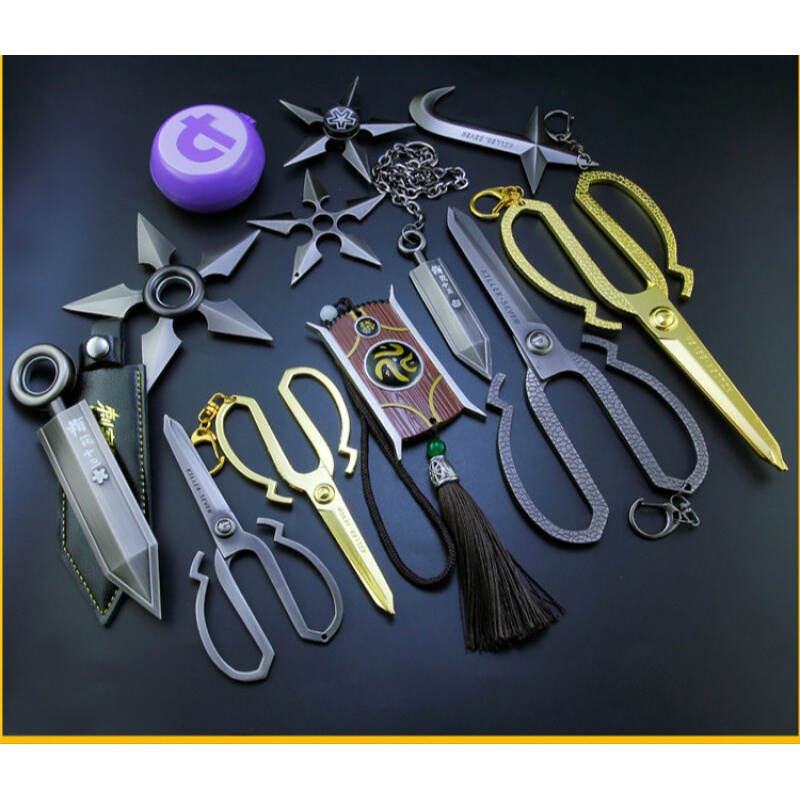 69刺客伍六七周边魔刀千刃模型的剪刀玩具刀剑 22cm杰克船长剑