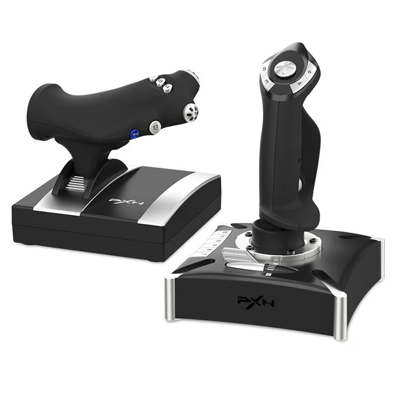 莱仕达（PXN）兼容xbox one Pc Ps4摇杆模拟控制器 飞行模拟 左右手震动 支持微软模拟飞行、雷霆战争等
