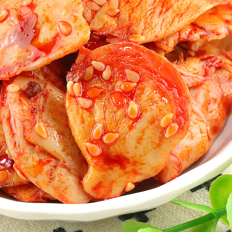 tlxt红油脆肚香辣鸡肚即食卤味熟食冷吃鸡肉零食 25克*30包 2530g