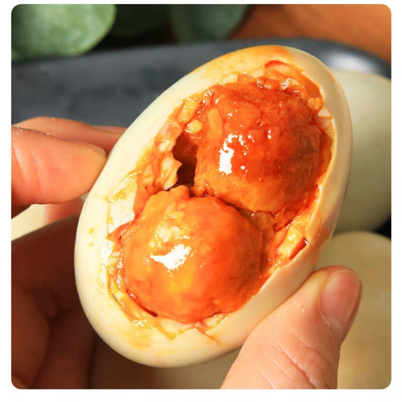 寒宁双黄咸鸭蛋流油特大红油即食真空包装盐熟鸭蛋正宗泥腌一整箱礼盒