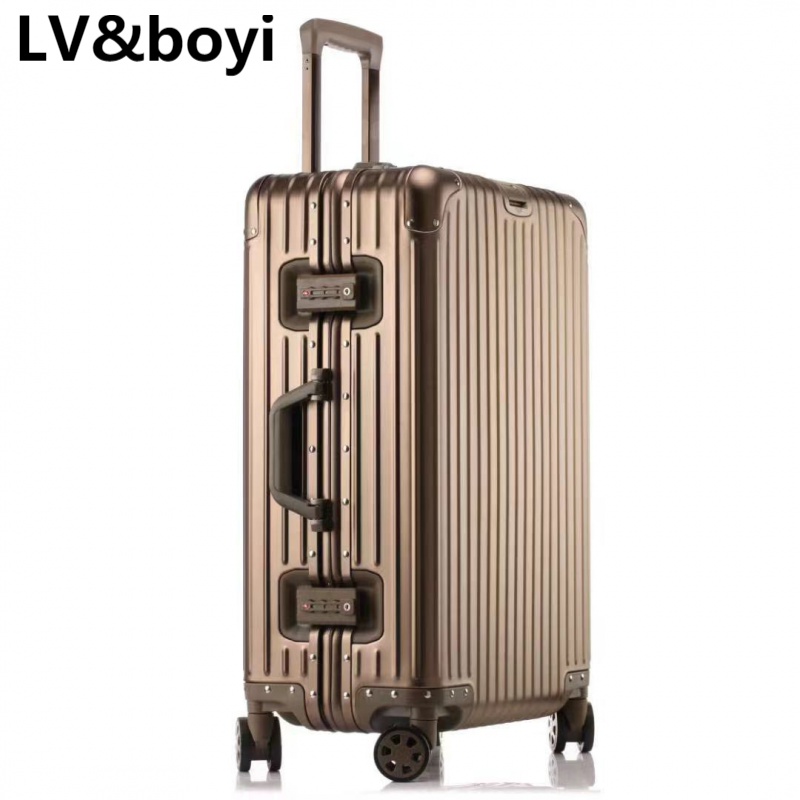 lv&boyi奢侈品官方品牌包包铝合金拉杆箱万向轮拉杆箱旅行箱登机箱