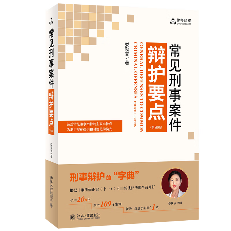 常见刑事案件辩护要点（第四版）娄秋琴 一本刑事辩护的 字典