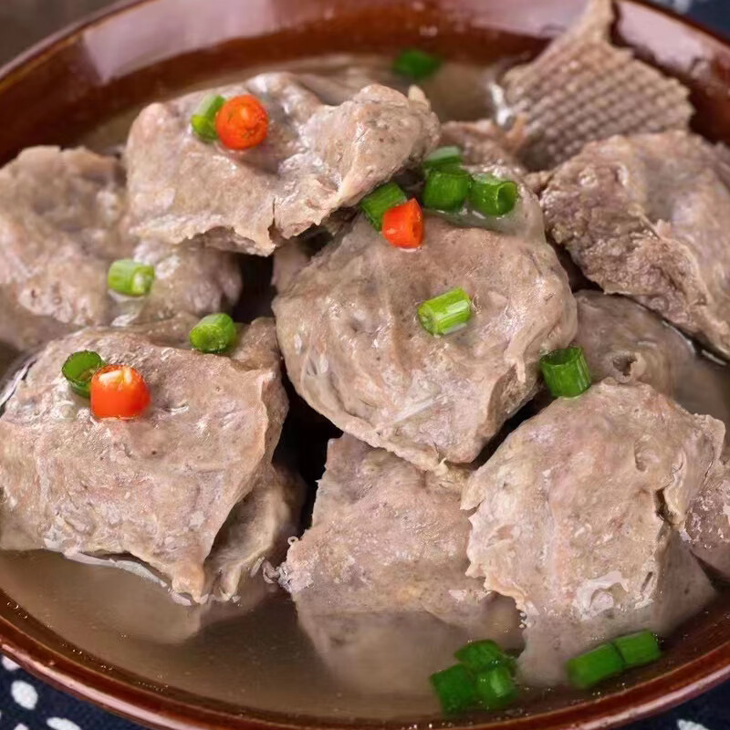 汕尾海丰特产潮汕牛肉饼手打潮州特产牛肉饼烧烤火锅食材500g