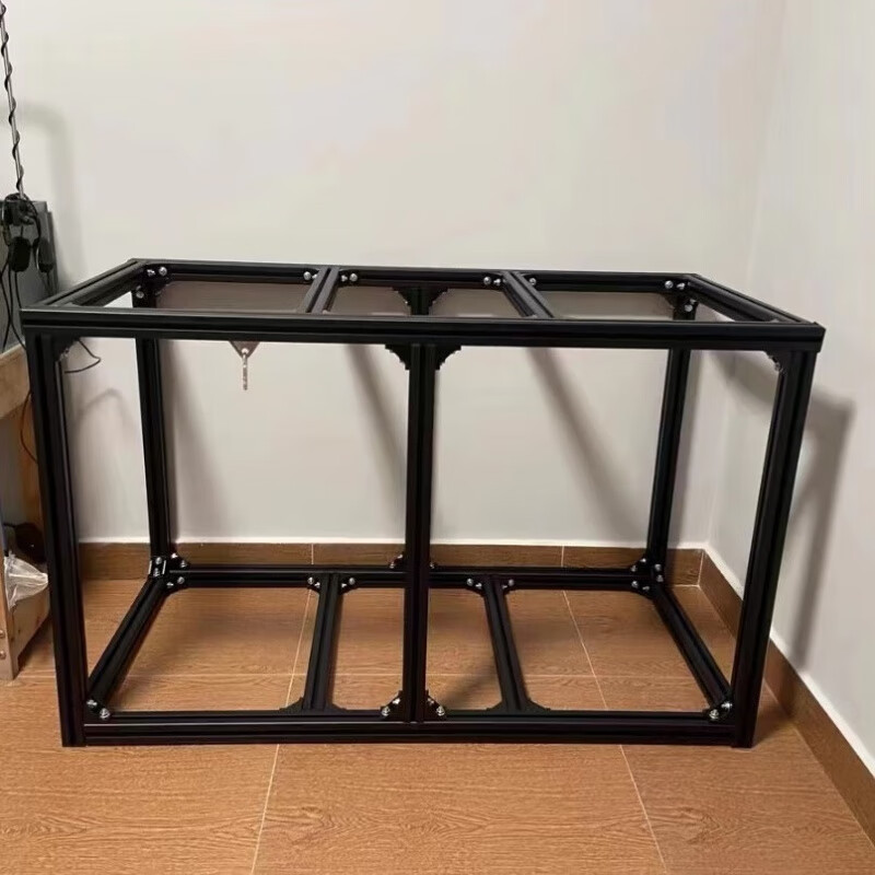 台边框桌子框架定制3030/4040欧标铝合金 40*40*70铝型材鱼缸架白色