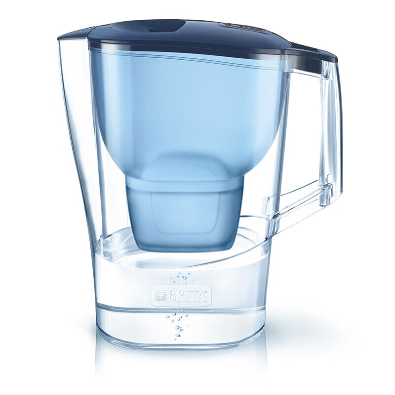 碧然德（BRITA）滤水壶Aluna光汐系列3.5L蓝色 1壶1芯 净水器 家用办公自来水过滤器 净水壶滤芯套装 升级版