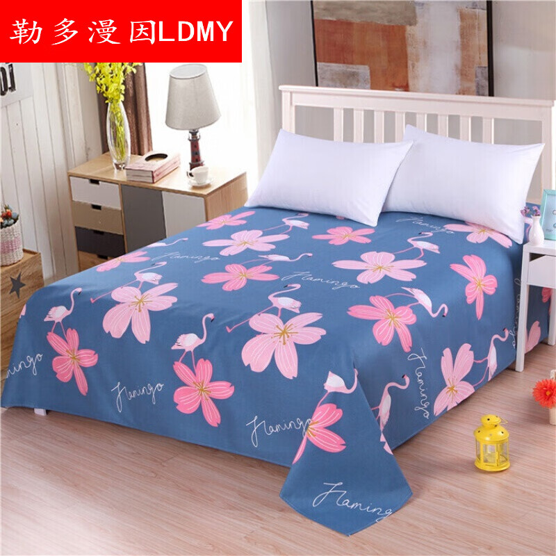 4米宽全棉制小细帆布料加厚老粗夏凉布床单沙 浅灰色 丹顶鹤1米价格