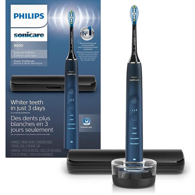 飞利浦(philips)sonicare 9000 系列 特别版可充电声波震动牙刷 成人