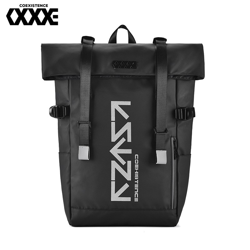 coexistence双肩包男电脑包男大容量简约背包户外通勤时尚潮流休闲