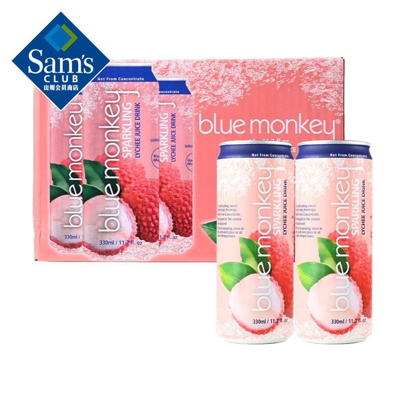 samsblue monkey 越南进口 荔枝果汁气泡饮料(碳酸饮料) 330ml*16 99