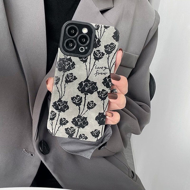 拓亚 苹果14手机壳新款iphone13promax保护套高级小羊皮玫瑰花全包硅胶防摔女闺蜜 小羊皮灰底【玫瑰花】 iPhone 12 Pro Max使用感如何?