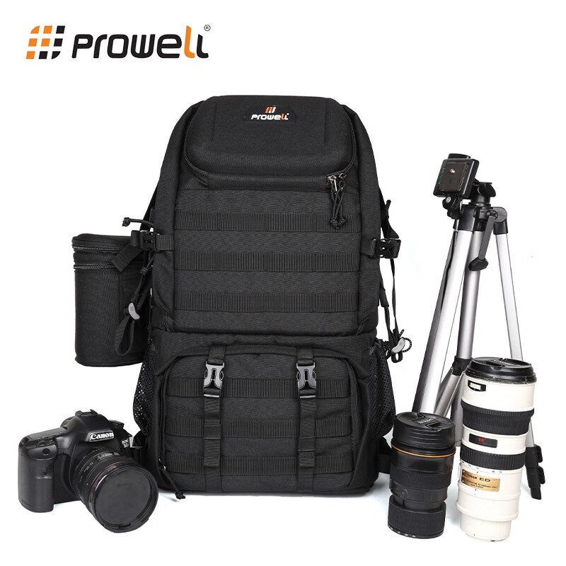 普乐威 相机包大容量单反双肩背包专业摄影包多功能内胆包母子包 双肩包+单肩包+镜头包