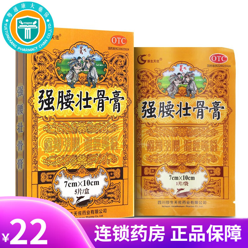 厚生天佐 强腰壮骨膏 7cm*10cm*5片 1盒