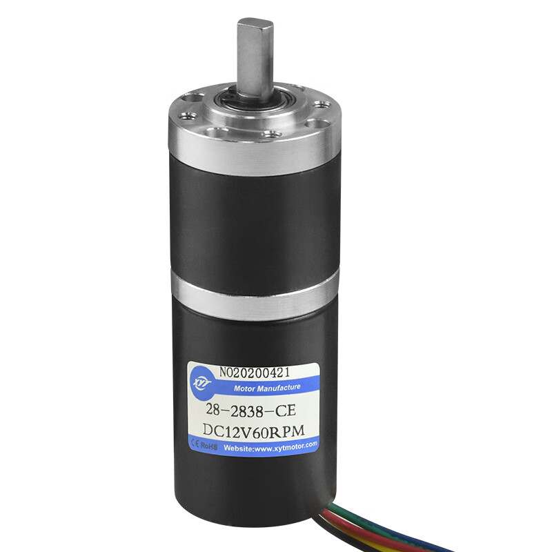 梯橙2838微型直流减速电机12v24v齿轮可调速小型正反转电机 12v15转每