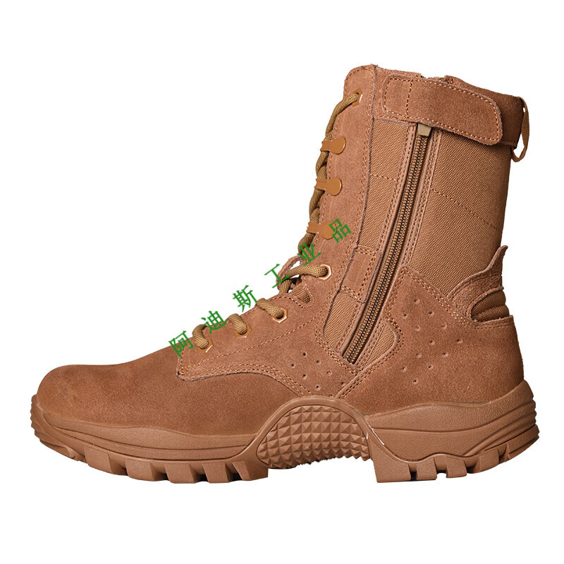 多威真皮新式棕色作战训靴男高帮防水骑行靴女户外快反登山沙漠靴