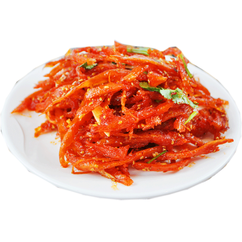 宜享健康佳木斯朝鲜族拌菜金山新鲜拌菜拌明太鱼丝三姐妹星星宇花