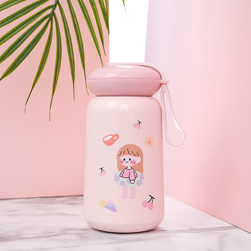 特百惠(tupperware)同款高颜值保温杯女学生小巧可爱软萌少女心304