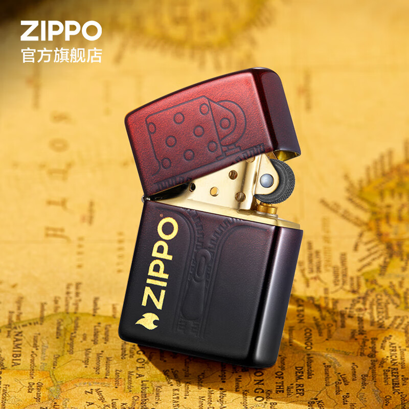 ZIPPO官方旗舰店正品煤油打火机zippo烈火不灭原装高颜值实用告白礼物 烈火不灭 单机