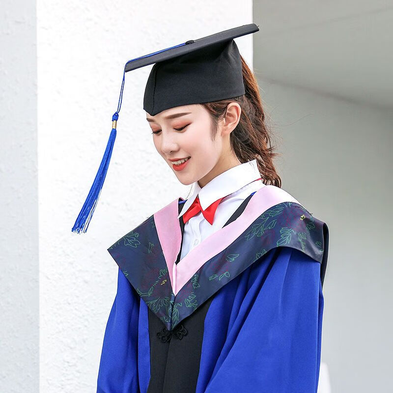 汇茵大学生毕业女学士服气质硕士服礼服文科理科垂布硕士帽学士学位服