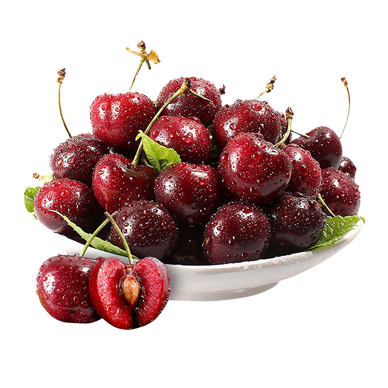 预售,plus会员:爽果乐 山东新鲜大樱桃 j级带箱5斤 果径26-28mm 59.