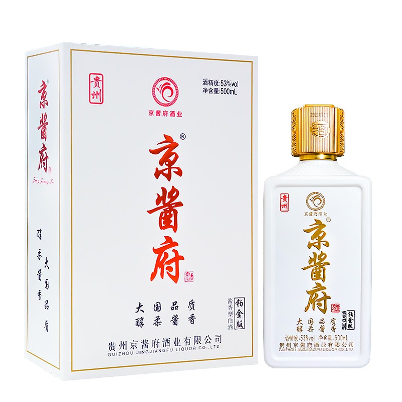 京酱府 贵州茅台镇53度酱香型白酒 500ml /瓶 高端白酒 送礼佳品 京酱