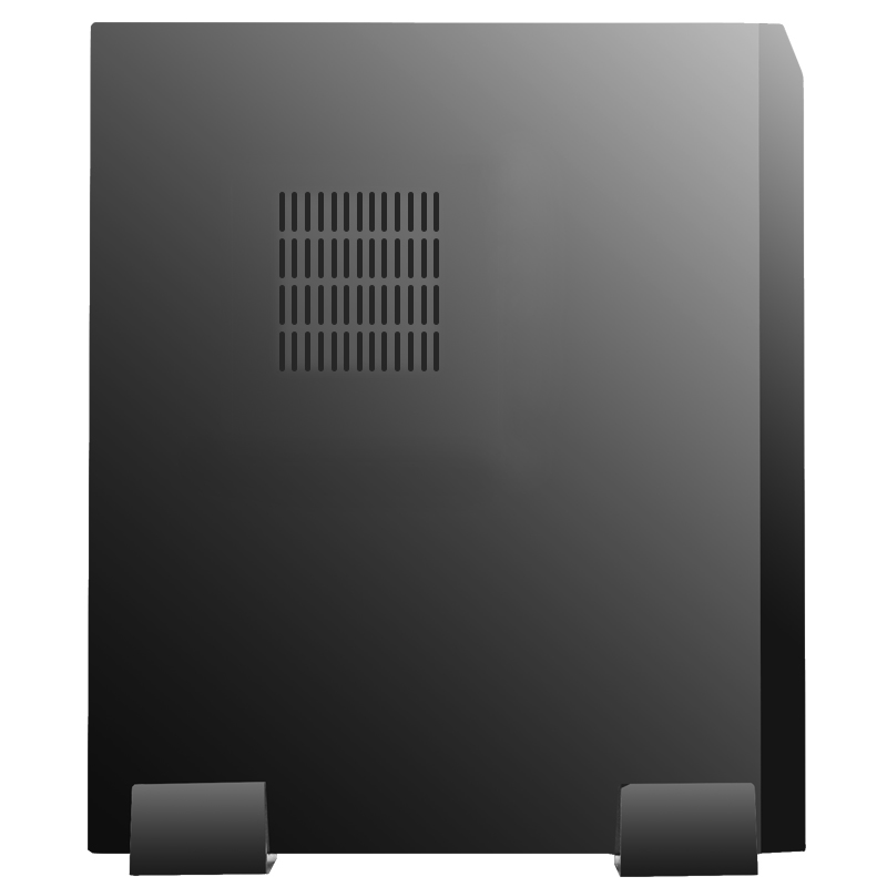 大水牛（BUBALUS）S0203 黑色 Mini台式电脑主机机箱加电源套装（支持M-ATX主板/带电源/迷你商务办公）