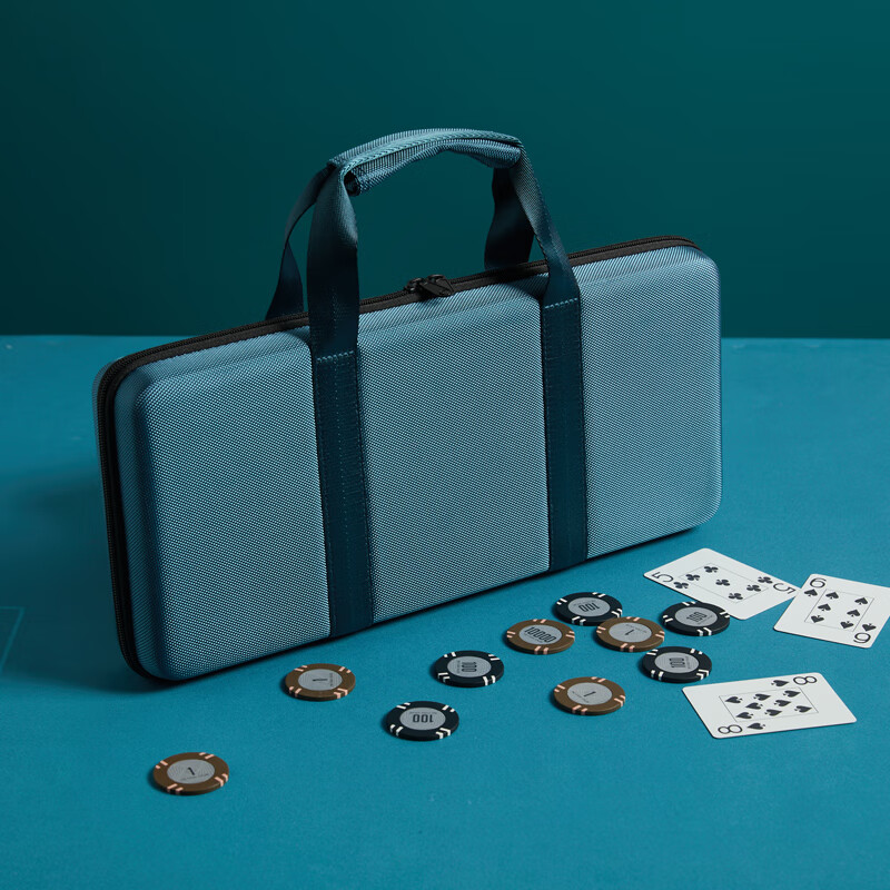 博圣棋礼德州扑克高档耐压轻便eva筹码盒500筹码箱(eva) 300片装eva