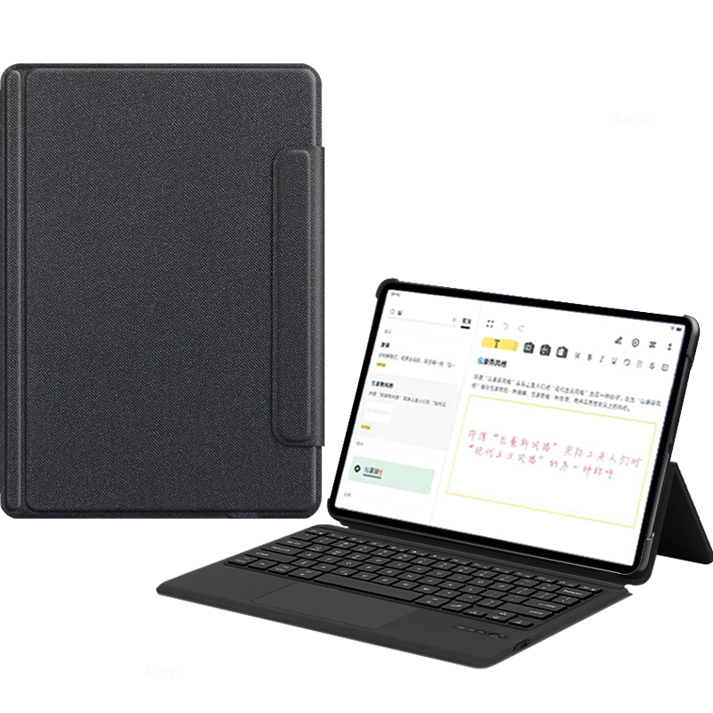 久宇 键盘套适用于华为MateBook E12英寸19/17款二合一平板电脑一体式触控商务键盘?；ぬ?爵士黑【一体式多角度调节支撑蓝牙键盘】 matebook E2017款BL-W19/W09
