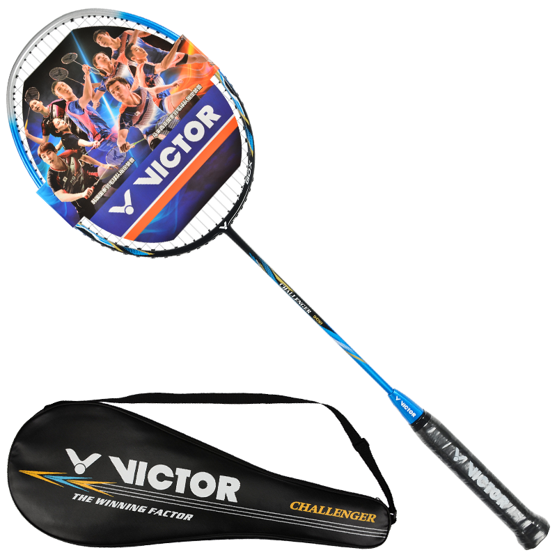 威克多VICTOR胜利羽毛球拍全碳素单拍 经典进攻型CHA-9500S蓝色穿线4U    213元