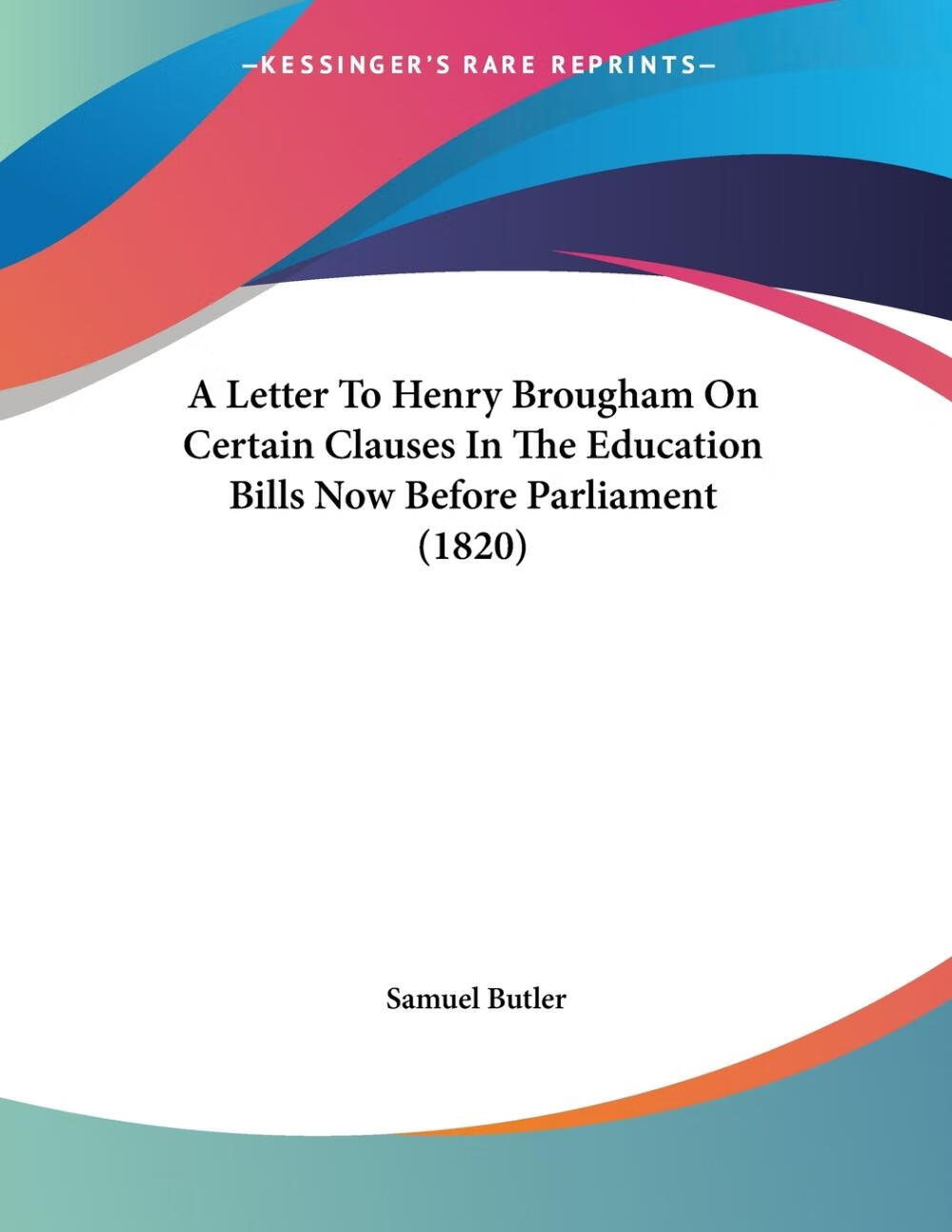 预售 按需印刷 a letter to henry brougham on certain clauses in