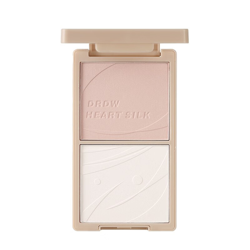 xixi绘心丝柔双色修容粉立体提亮阴影鼻影高光修容便携一体盘 3#中性暖棕