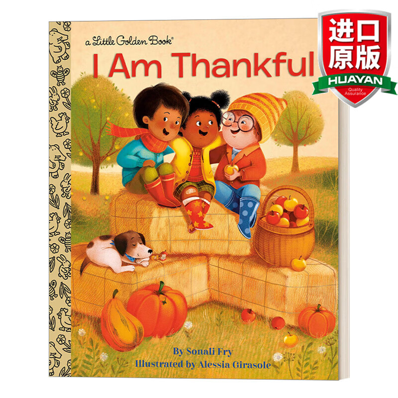 book 英文原版绘本 我心存感激 兰登书屋精装小金书 英文版 进口英语