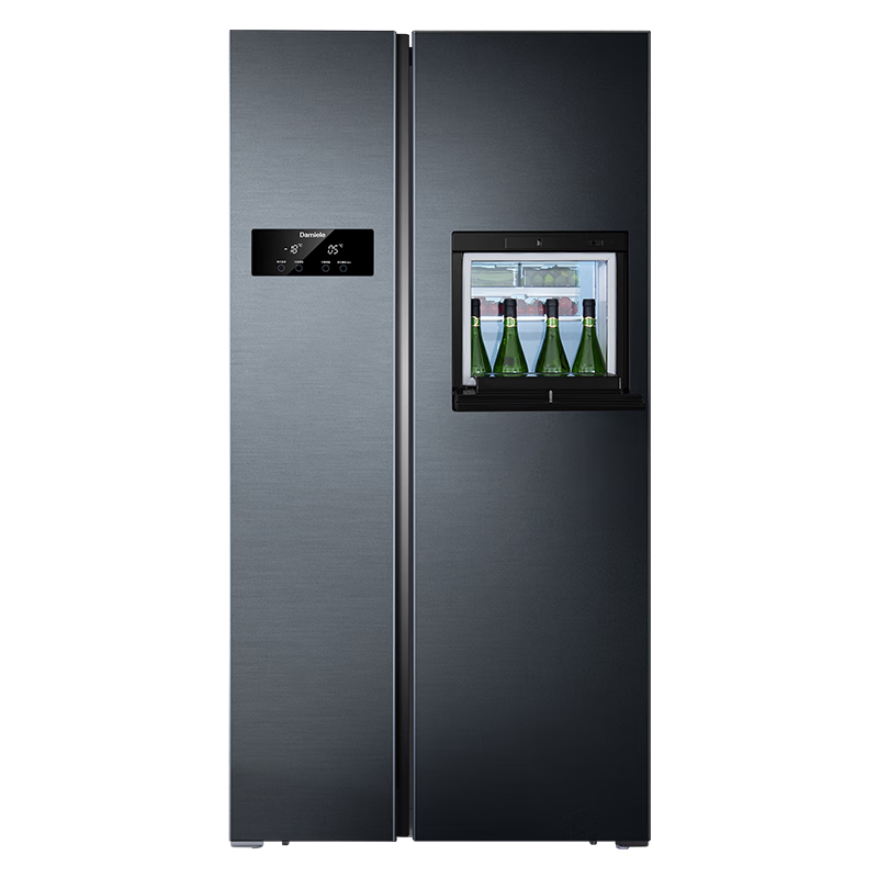 达米尼（Damiele）610蓝智能变频风冷无霜冰箱双开门对开门大容量家用冰箱带吧台一级能效冰箱 全新升级610+味新一周鲜-美妆小魔盒+银离子杀菌 对开门冰箱系列