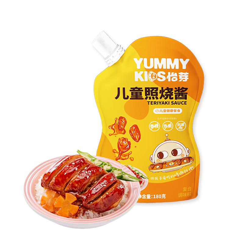 怡芽儿童照烧酱180g酿造酱油酱汁蜜汁酱烤鸡鸡腿调味酱