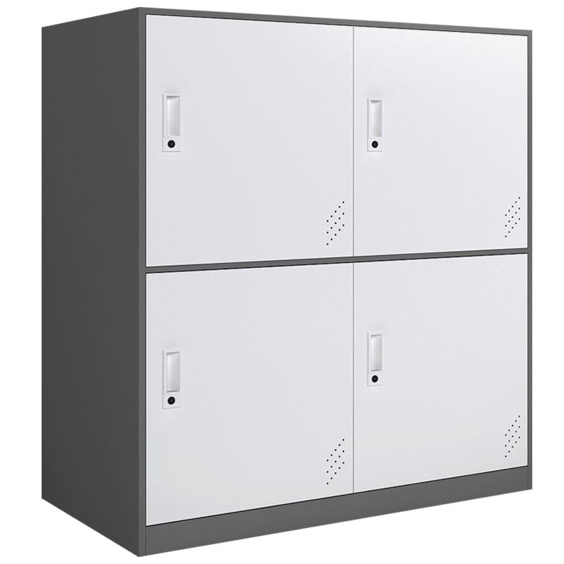 信京 更衣柜铁皮柜矮柜钢制储物柜带锁健身房存包柜学生书包柜 四门(颜色可选)