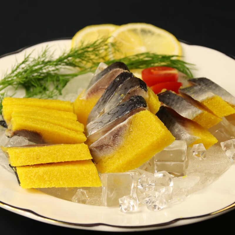 江船长新鲜鱼籽酱净重100g国产鱼子酱即食馄饨寿司料理食材拌饭海鲜美食 希零鱼籽800g（黄色）六条