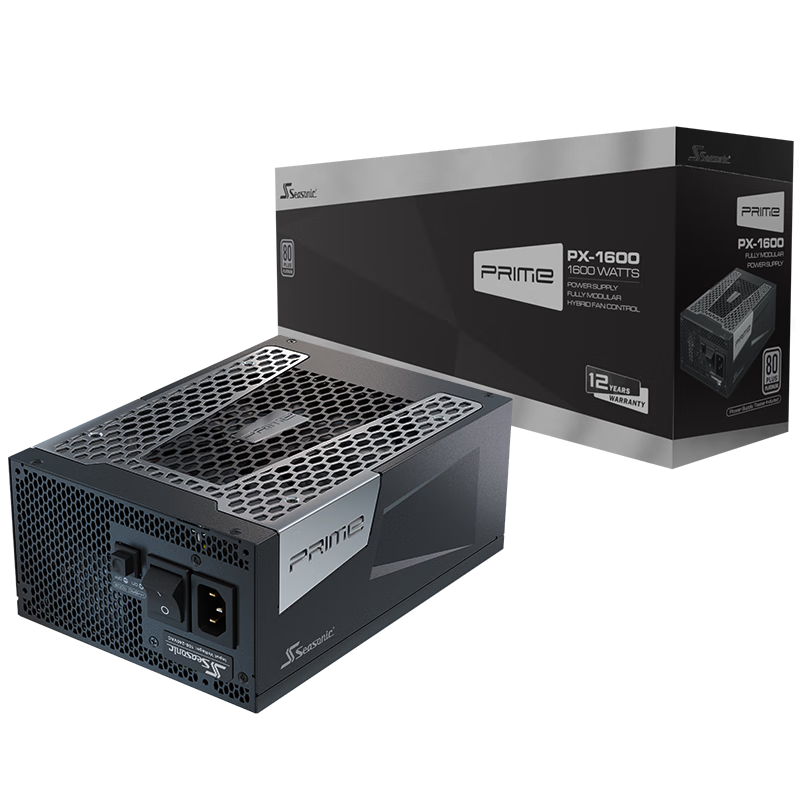 ϣSEASONIC1600W PRIME콢׽ԵԴ ATX3.1/PCIe5.1/12V-2x6 ֧5090/9070Կ 3399Ԫ