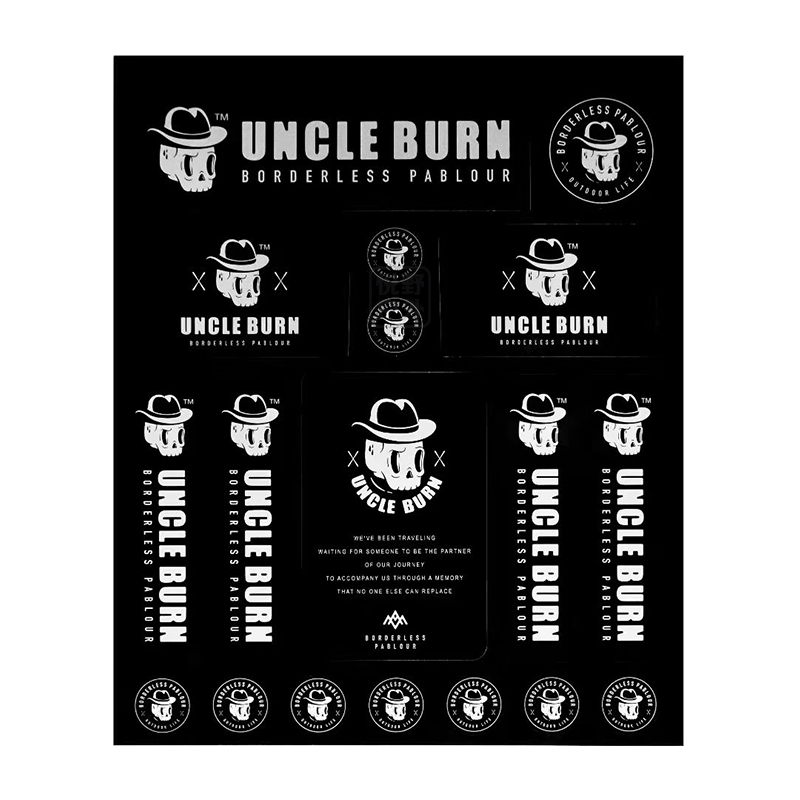 户外野营营地贴纸 uncleburn贴纸车贴箱贴贴 雪峰开口箱贴纸 uncle
