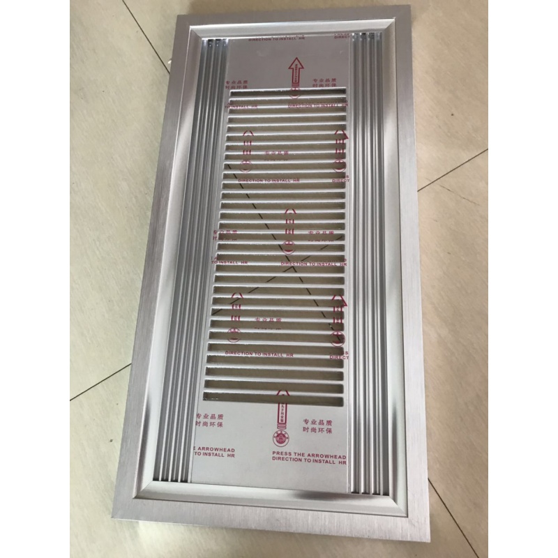 芊磐集成吊顶换气扇面板30*60面罩通风铝扣板型材30x45嵌入式全铝风口