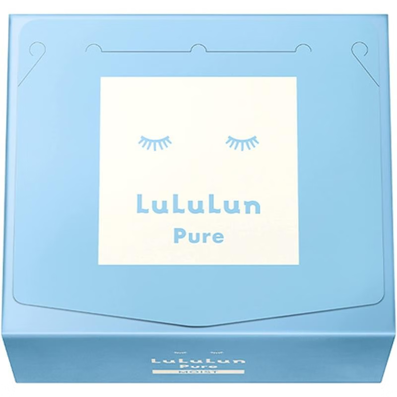lululun【日本直邮】lululun k老面膜Over45熟龄肌保湿型美白型纯蓝小蓝盒32片高保湿面膜