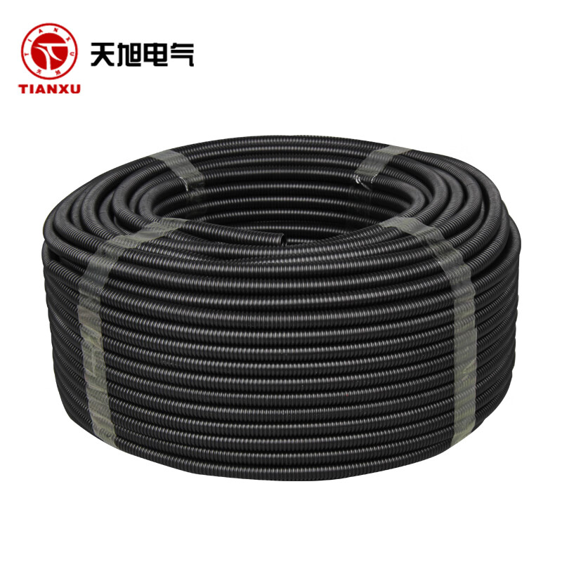bowery pp阻燃波纹管塑料软管电线电缆保护套管穿线软管黑色螺纹管