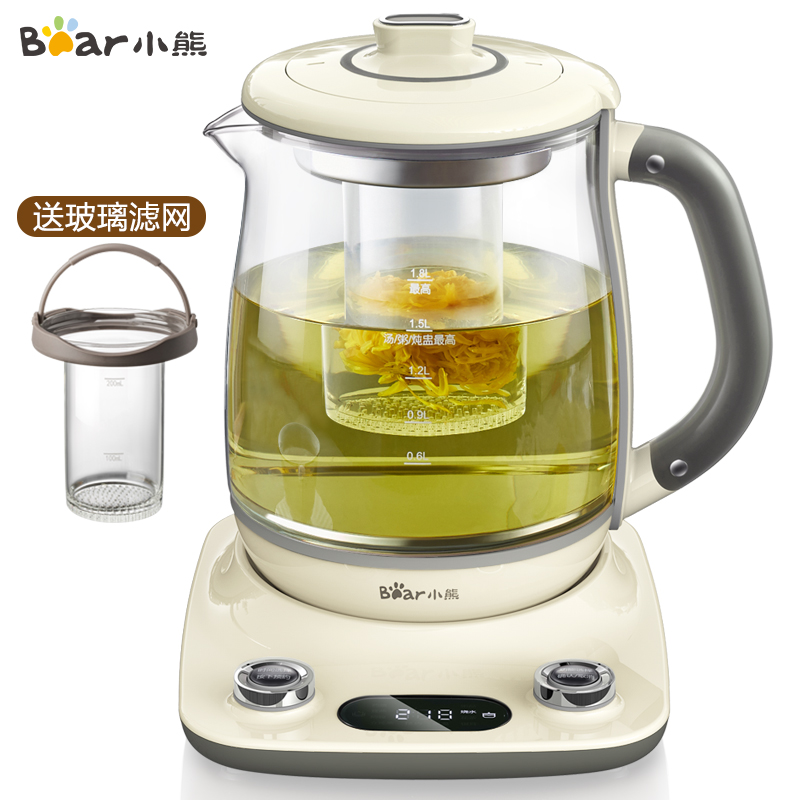 小熊（Bear）养生壶煮茶器煮茶壶花茶壶 电水壶热水壶品质爆款YSH-B18U2