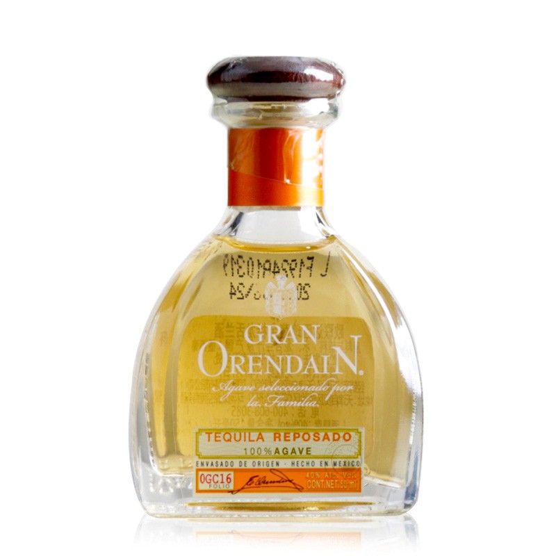 墨西哥 进口 tequila欧联达因龙舌兰 玻璃瓶 酒伴 酒版 50ml 珍藏金标