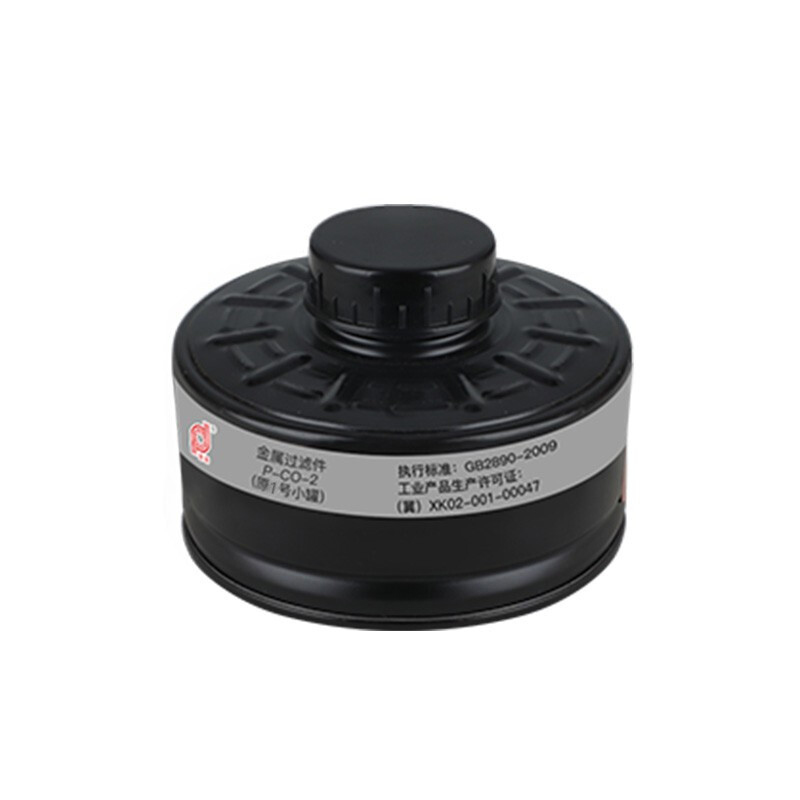 普达p-b-2防毒面具滤毒罐中级过滤件灰色 防氢氧酸气化苦路易氏气芥子