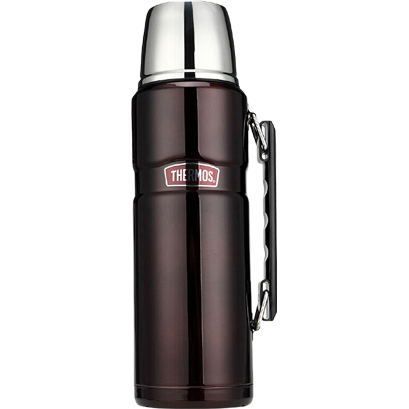 膳魔师（THERM0S）保温瓶大容量不锈钢真空保温杯车载水瓶SK-2010/2020 咖啡色 1.2L