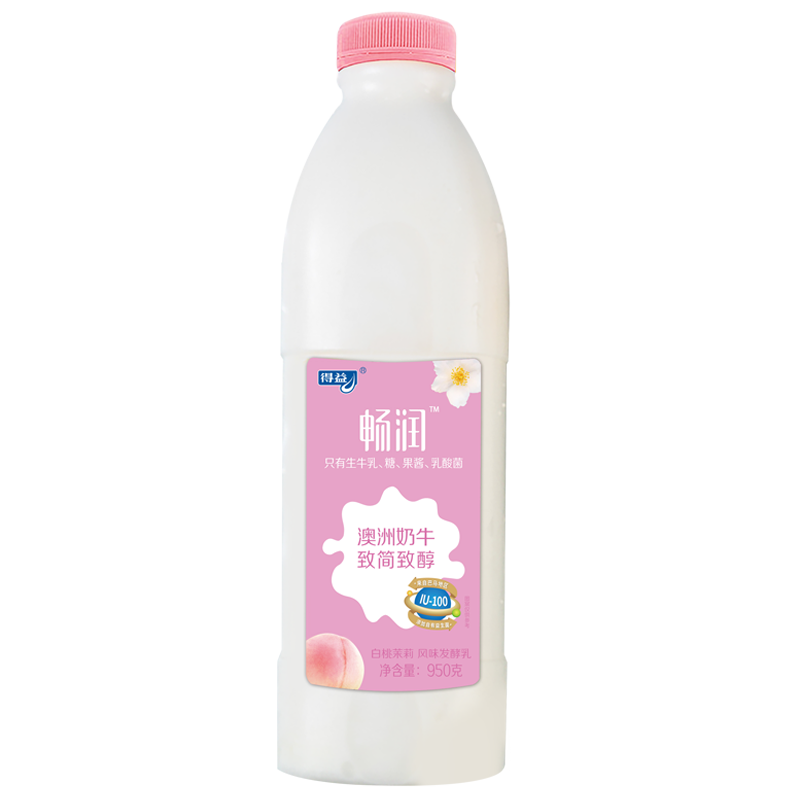 京东特价APP: 得益 畅润酸奶 白桃茉莉 0.95kg*1桶