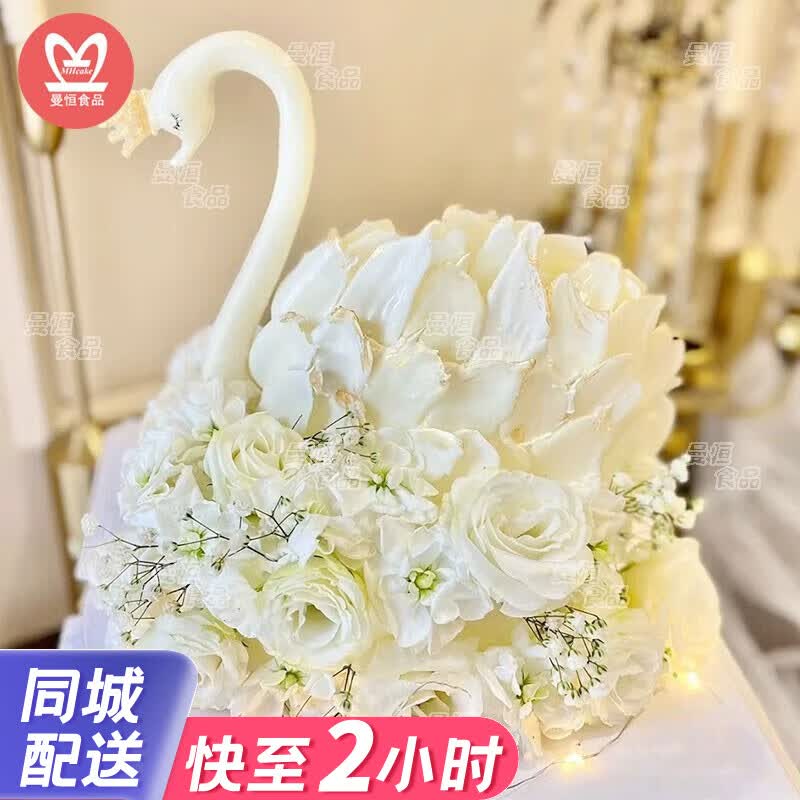 曼恒网红黑天鹅蛋糕生日蛋糕女神同城配送当天配送全国送女朋友老婆 g