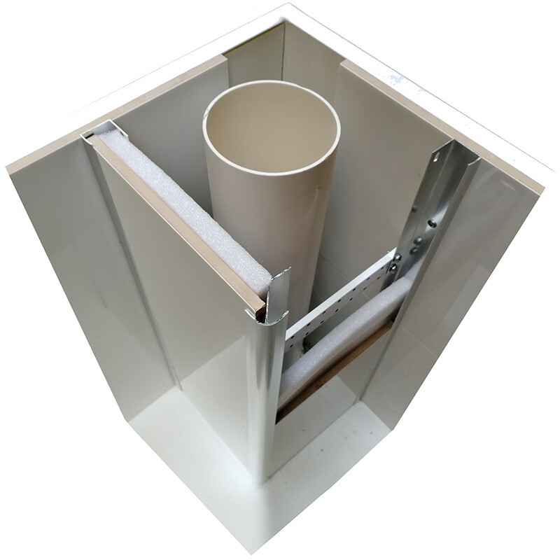 包下水管道装饰阳台水管材料厨房立管卫生间瓷砖包管支架遮挡 l型金色