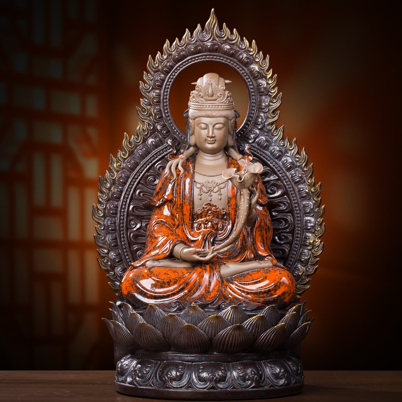 王顺手造大势至观音菩萨佛像家居供奉十二生肖守护神属马本命佛大势至