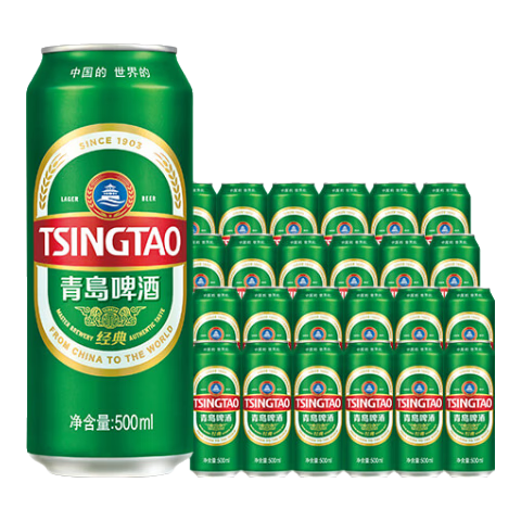 TsingTao/�ൺơ�� ���� ��װơ�� 500ml 24�� 108Ԫ
